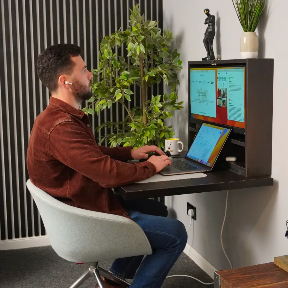 mesa de teletrabajo plegable